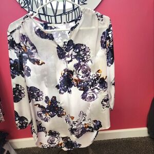 Tunic style sheer blouse